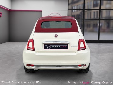 Fiat 500c my22 hybride riva -capote rouge - premiere main - faible km - occasion simplicicar compiegne simplicicar...