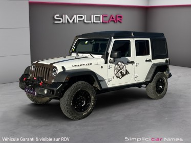 Jeep wrangler 2.8 crd 200 - 4x4 unlimited bva rubicon - treuil - toit relevable - intérieur aménagé - garantie 12 mois...