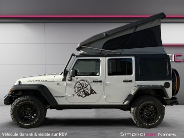 Jeep wrangler 2.8 crd 200 - 4x4 unlimited bva rubicon - treuil - toit relevable - intérieur aménagé - garantie 12 mois...