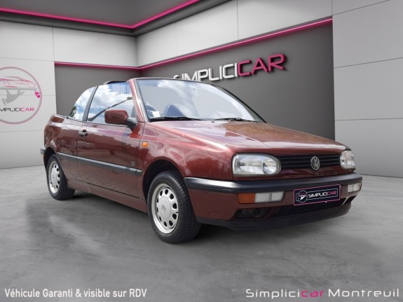 Volkswagen golf cabriolet 1.8i coast occasion montreuil (porte de vincennes)(75) simplicicar simplicibike france