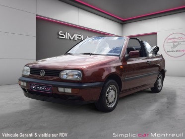Volkswagen golf cabriolet 1.8i coast occasion montreuil (porte de vincennes)(75) simplicicar simplicibike france