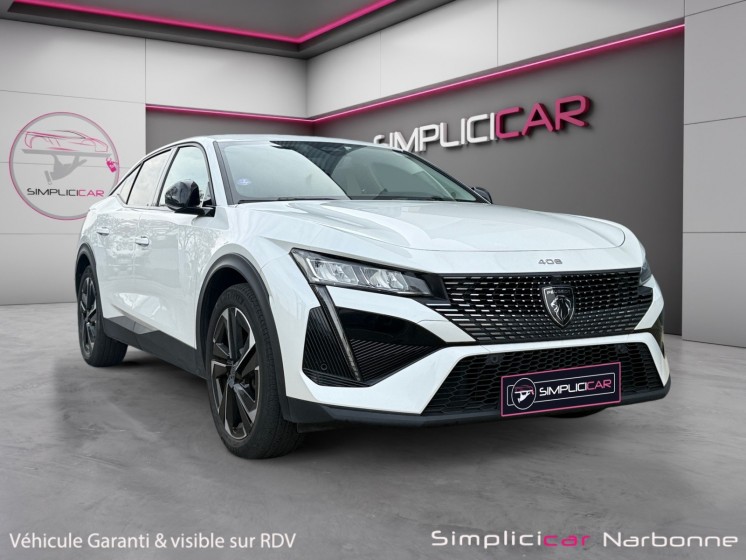 Peugeot 408 puretech 130 ch ss eat8 allure pack caméra 360 carplay garantie 12 mois occasion simplicicar narbonne...