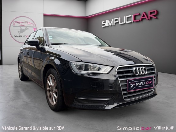 Audi a3 sportback 1.6 tdi 110 ambition luxe, sièges sport cuir marron, radar av/ar, garantie 12 mois occasion simplicicar...