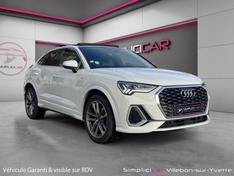 Audi q3 sportback 35 tdi 150 ch s tronic 7 s line toit ouvrant siege chauff camera 360 garantie 12 mois occasion simplicicar...