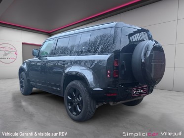 Land rover defender 110 p400e phev bva8 x-dynamic x, toit pano, sièges av chauffants, son méridian, garantie 12 mois...