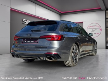 Audi rs4 avant v6 2.9 tfsi 450 ch tiptronic 8 sièges chauffant massant carplay garantie 12 mois occasion simplicicar...