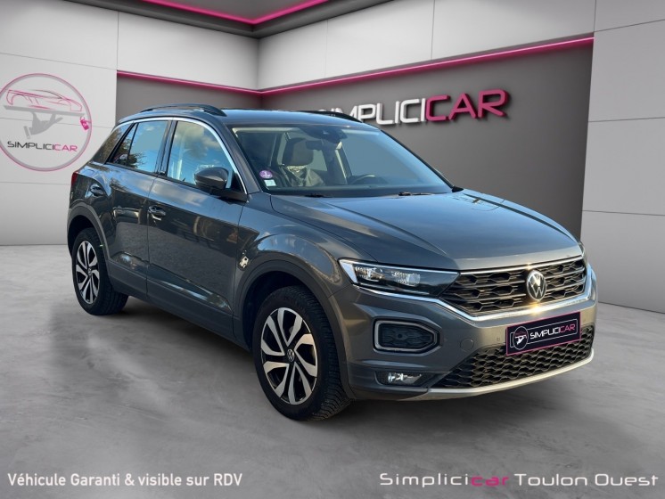 Volkswagen t-roc 1.0 tsi 110 start/stop bvm6 active/attelage occasion simplicicar toulon ouest simplicicar simplicibike france