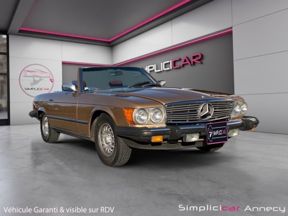 Mercedes 380 sl 3.8l v8 205cv - restauration complète mécanique / esthétique occasion simplicicar annecy simplicicar...