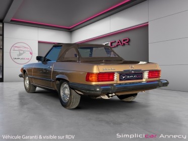 Mercedes 380 sl 3.8l v8 205cv - restauration complète mécanique / esthétique occasion simplicicar annecy simplicicar...