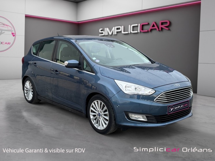 Ford c-max 1.0 ecoboost 125 ss titanium carplay caméra de recul keyless garantie 12 mois occasion simplicicar orleans...