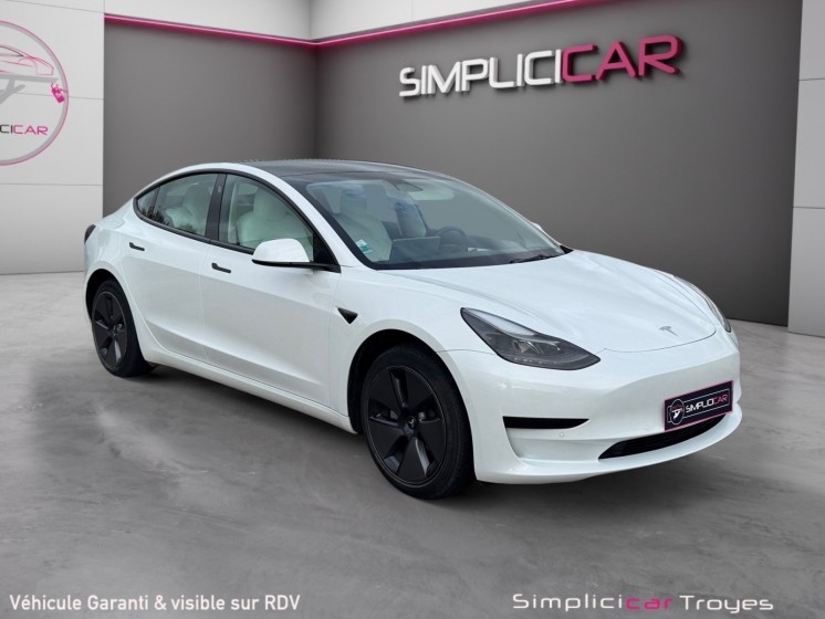 Tesla model 3 autonomie standard plus rwd sièges volant électrique a mémoire garantie 12 mois occasion barberey...