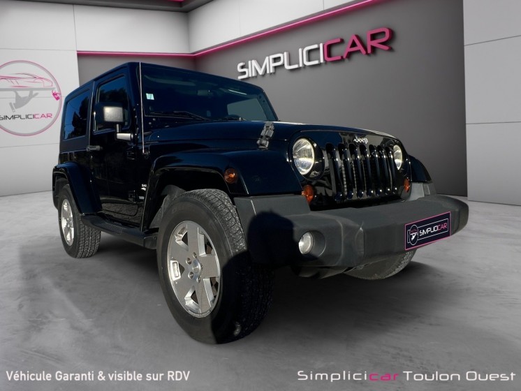 Jeep wrangler 2.8 crd 177 fap sahara a / courroie / vidange de boite a jour occasion simplicicar toulon ouest simplicicar...