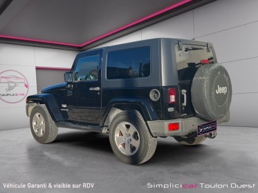 Jeep wrangler 2.8 crd 177 fap sahara a / courroie / vidange de boite a jour occasion simplicicar toulon ouest simplicicar...