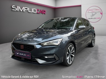 Seat leon 150 ch fr - garantie 12 mois / camera de recule / eclairage d'ambiance led / aide au stationnement occasion paris...