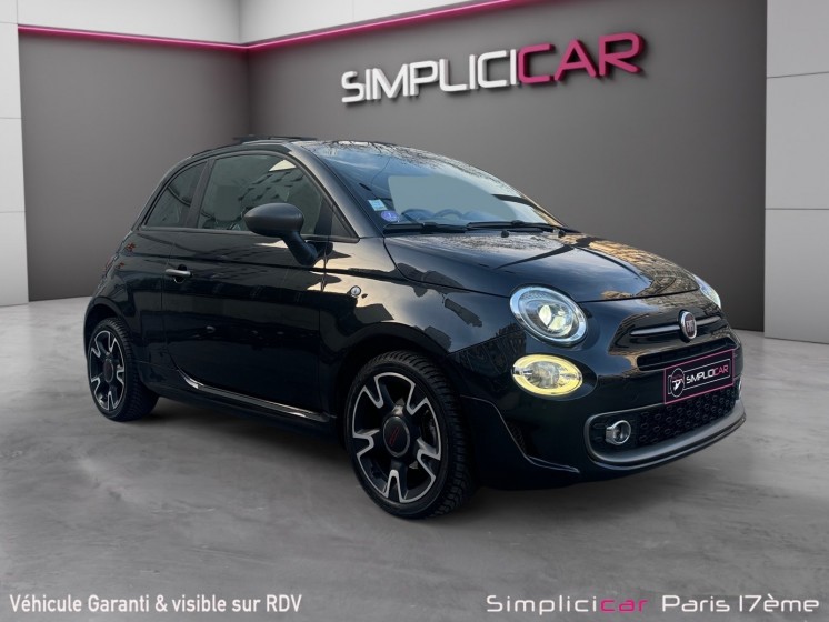 Fiat 500 my17 1.2 69 ch finition s garantie 12 mois occasion paris 17ème (75)(porte maillot) simplicicar simplicibike france