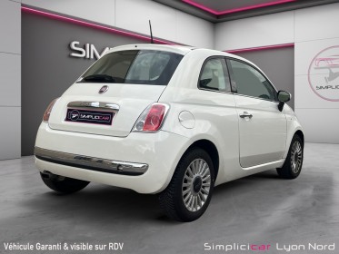 Fiat 500 1.2 8v 69 ch lounge distrib ok et garantie-pneus/batterie neufs-bluetooth-toit pano occasion simplicicar lyon nord...