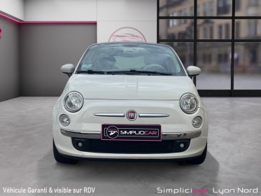 Fiat 500 1.2 8v 69 ch lounge distrib ok et garantie-pneus/batterie neufs-bluetooth-toit pano occasion simplicicar lyon nord...