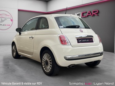 Fiat 500 1.2 8v 69 ch lounge distrib ok et garantie-pneus/batterie neufs-bluetooth-toit pano occasion simplicicar lyon nord...