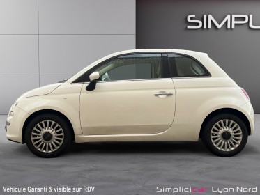 Fiat 500 1.2 8v 69 ch lounge distrib ok et garantie-pneus/batterie neufs-bluetooth-toit pano occasion simplicicar lyon nord...