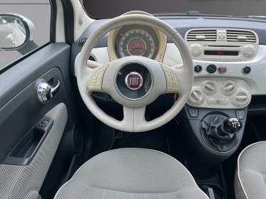 Fiat 500 1.2 8v 69 ch lounge distrib ok et garantie-pneus/batterie neufs-bluetooth-toit pano occasion simplicicar lyon nord...