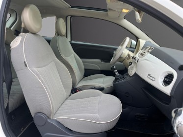 Fiat 500 1.2 8v 69 ch lounge distrib ok et garantie-pneus/batterie neufs-bluetooth-toit pano occasion simplicicar lyon nord...