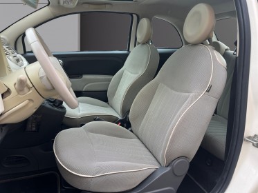 Fiat 500 1.2 8v 69 ch lounge distrib ok et garantie-pneus/batterie neufs-bluetooth-toit pano occasion simplicicar lyon nord...