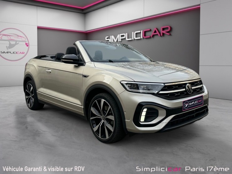 Volkswagen t-roc cabriolet 1.5 tsi evo 150 start/stop dsg7 r-line occasion paris 17ème (75)(porte maillot) simplicicar...