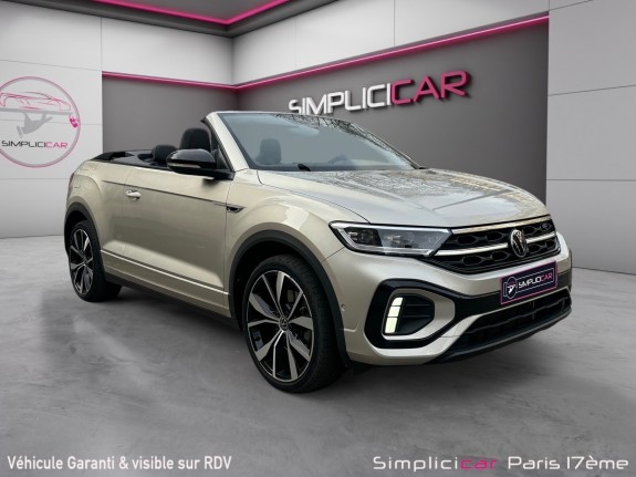 Volkswagen t-roc cabriolet 1.5 tsi evo 150 start/stop dsg7 r-line occasion paris 17ème (75)(porte maillot) simplicicar...