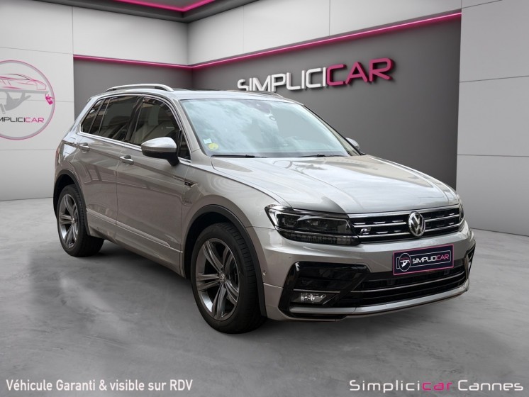 Volkswagen tiguan 2.0 tdi 150 dsg7 4motion r-line occasion cannes (06) simplicicar simplicibike france