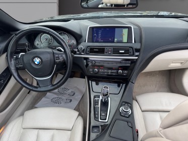 Bmw serie 6 cab f12 640d 313ch xdrive exclusive a cabriolet caméra 360 cuir blanc occasion simplicicar labarthe simplicicar...