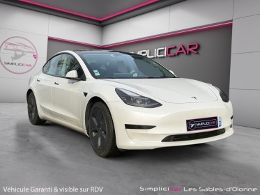 Tesla model 3 autonomie standard plus rwd garantie 12 mois occasion simplicicar les sables-d'olonne simplicicar simplicibike...