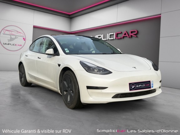 Tesla model 3 autonomie standard plus rwd garantie 12 mois occasion simplicicar les sables-d'olonne simplicicar simplicibike...
