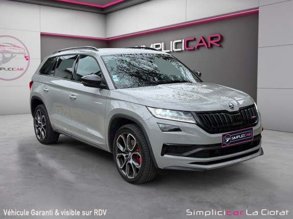 Skoda kodiaq 2.0 bi-tdi 240 scr dsg7 4x4 7pl rs occasion simplicicar la ciotat simplicicar simplicibike france