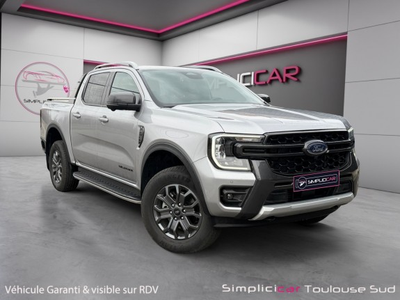 Ford ranger double cabine 2.0 ecoblue 205 ch ss bva10 e-4wd wildtrak apple car play attelage caméra360 garantie constructeur...
