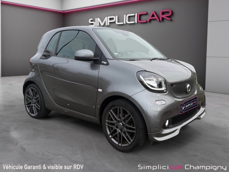 Smart fortwo coupe 0.9 90 ch brabus style - camera - cuir - sieges chauffants occasion champigny-sur-marne (94) simplicicar...