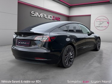 Tesla model 3 performance awd 82 kw sow batterie 95 %  garantie tesla 2030 occasion simplicicar lyon nord simplicicar...