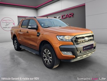 Ford ranger double cabine 3.2 tdci 200 4x4 bva6 wildtrak / historique d'entretien ford / caméra de recul occasion...