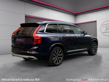 Volvo xc90 d5 awd 235 ch geartronic 7pl inscription luxe occasion montreuil (porte de vincennes)(75) simplicicar simplicibike...
