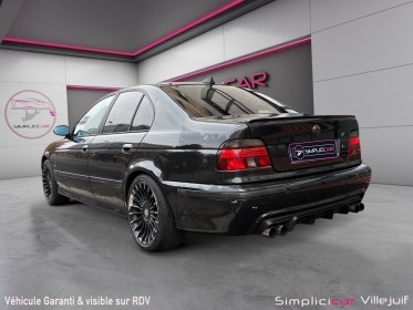 Bmw serie 5 1998 528i, kit m5, ligne sur mesure full tube, stage 2, 400ch~, jante alpina, android auto, installation caisson....