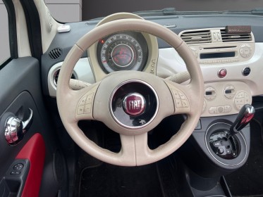 Fiat 500c 0.9 8v 85 ch twinair ss, sellerie cuire, décapotable, garantie 12 mois occasion simplicicar villejuif  simplicicar...