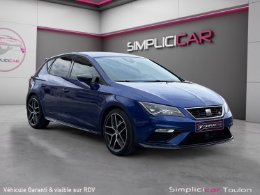 Seat leon 2.0 tsi 190cv ss dsg7 fr - pack perf - suivi entretien - beats - carplay occasion simplicicar toulon est...