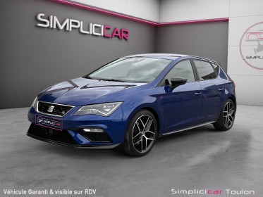 Seat leon 2.0 tsi 190cv ss dsg7 fr - pack perf - suivi entretien - beats - carplay occasion simplicicar toulon est...