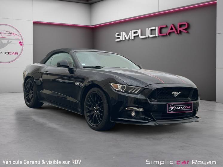 Ford mustang convertible v8 5.0 421 gt auto garantie 12 mois occasion simplicicar royan simplicicar simplicibike france