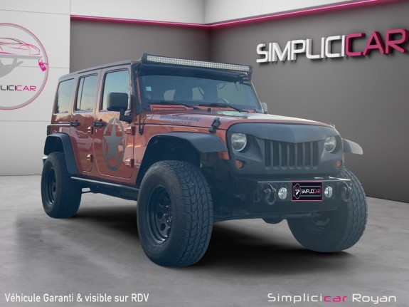 Jeep wrangler 2.8 crd 200 unlimited sahara garantie 12 mois occasion simplicicar royan simplicicar simplicibike france
