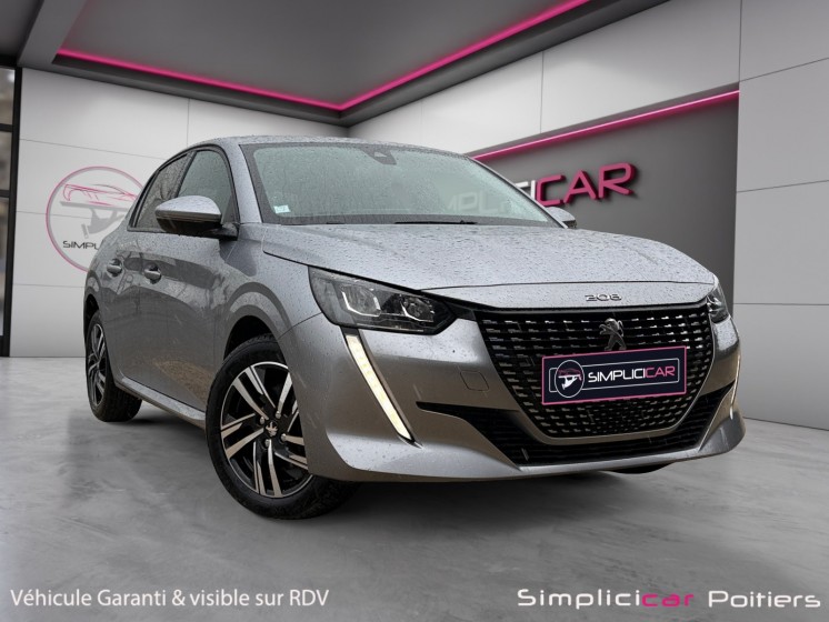 Peugeot 208 bluehdi 100 ss bvm6 allure carplay caméra entretien complet garantie 12 mois occasion simplicicar poitiers...