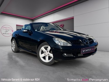 Mercedes slk 200 k a intérieur gris / bluetooth / siège chauffant / chauffe nuque / gps / garantie 12 mois occasion...